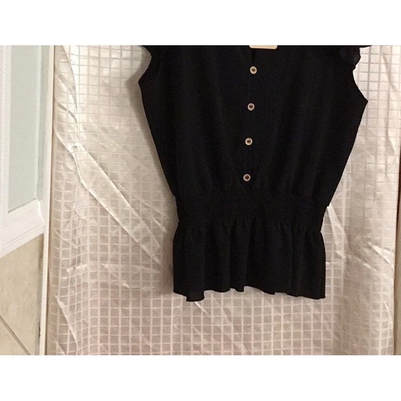 Women’s Black Blouse. Size medium - Picture 3 of 6
